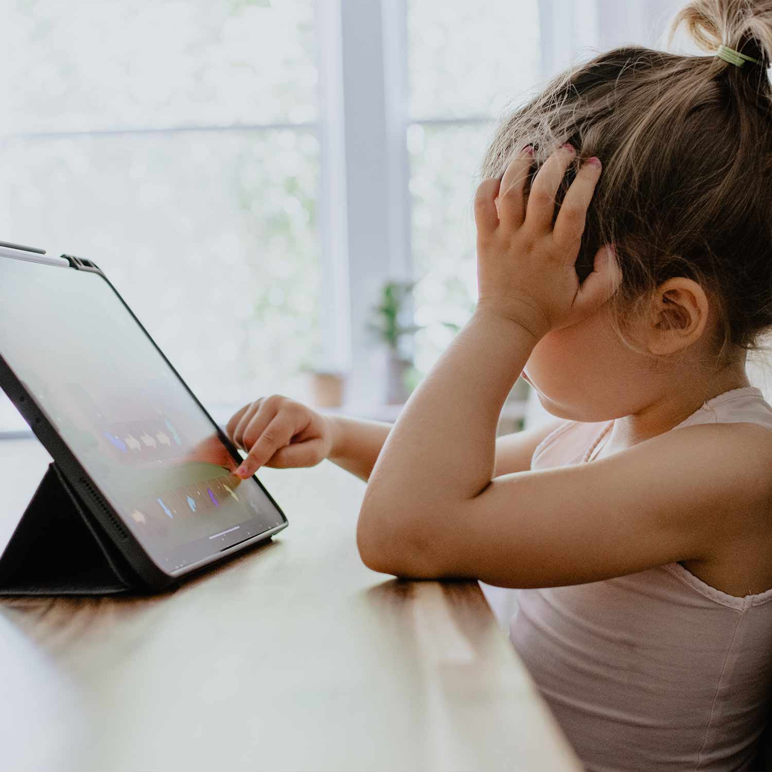 Child on tablet